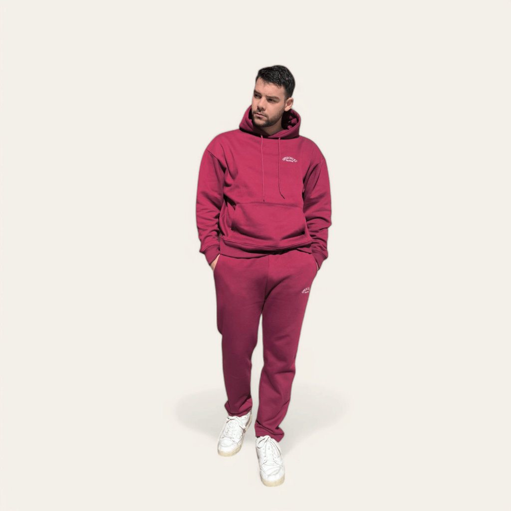 Men Red Wanderlust Sweatpants - Speechlez Clothing