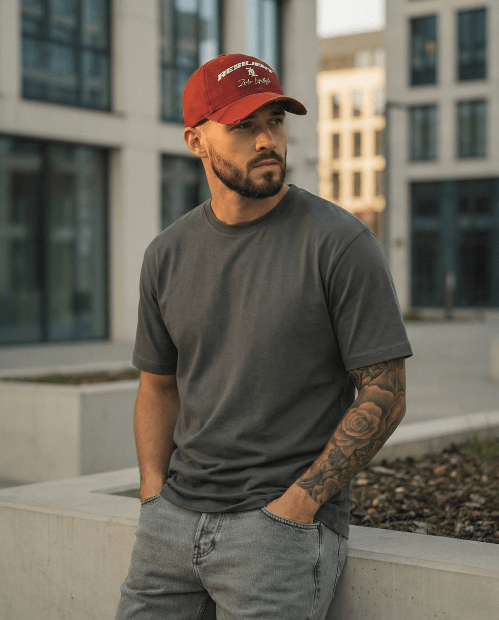 RESILIENT BASEBALL CAP | RED - SPEECHLEZ