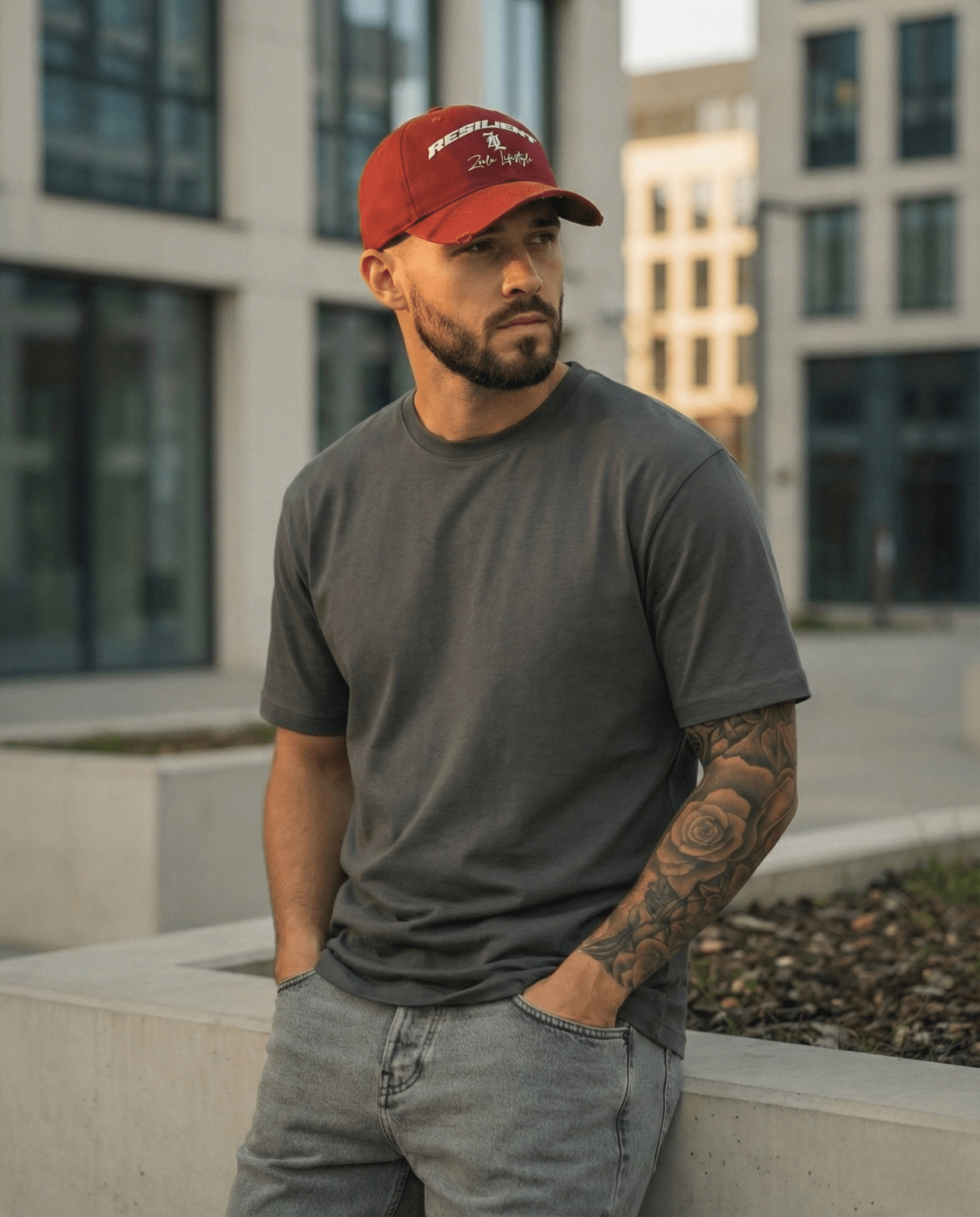 RESILIENT BASEBALL CAP | RED - SPEECHLEZ