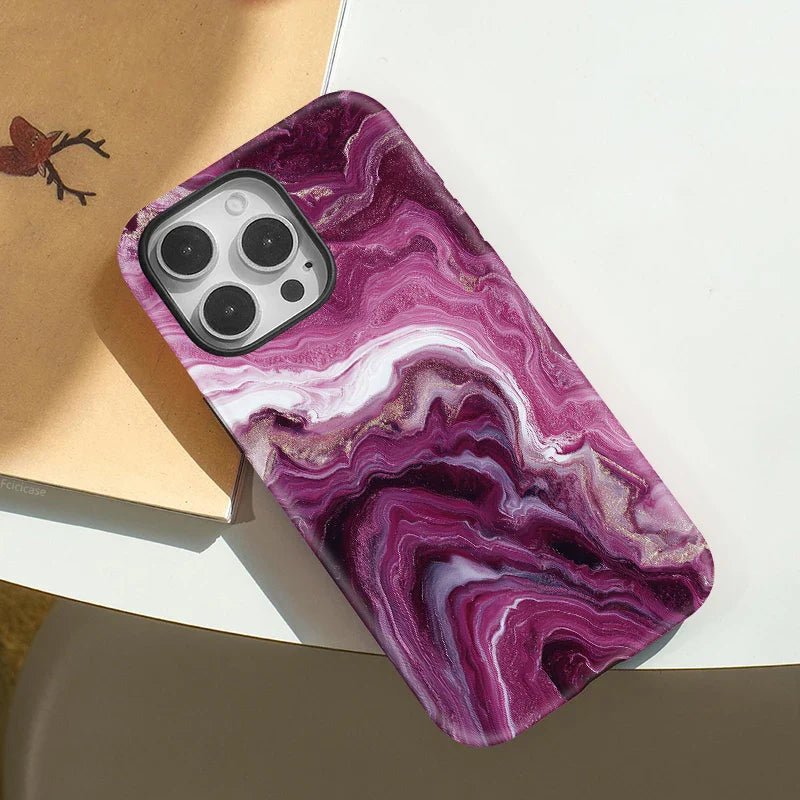 Rhode Phone Case Purple Marble - SPEECHLEZ